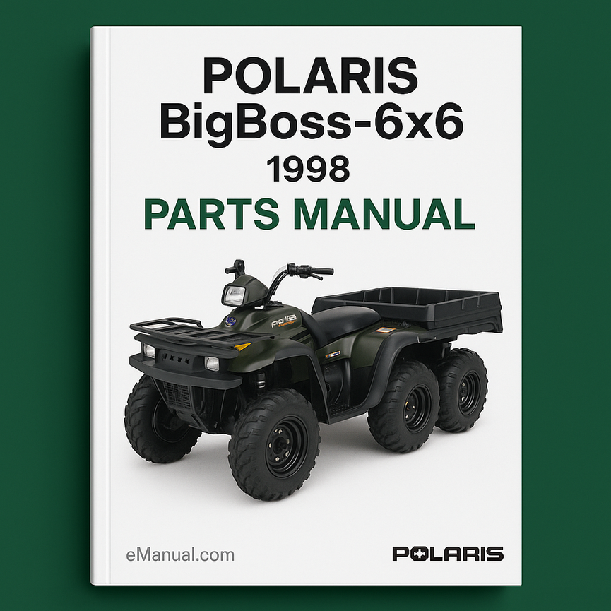 Polaris BigBoss-6x6 Parts Manual 1998