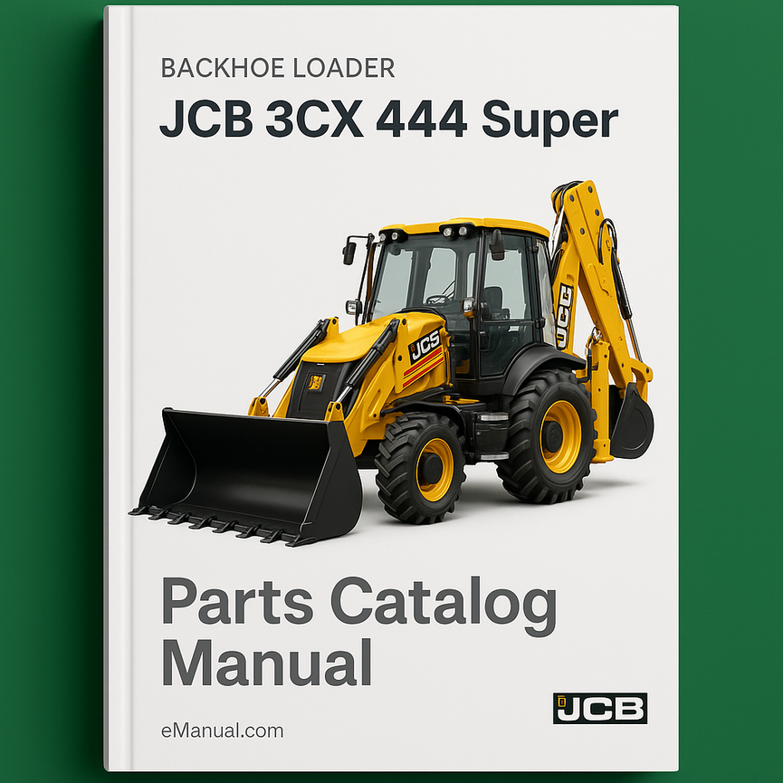 JCB 3CX 444 Super Backhoe Loader Parts Catalog Manual (SER. Number 00460001-00499999 00920001-00927500)