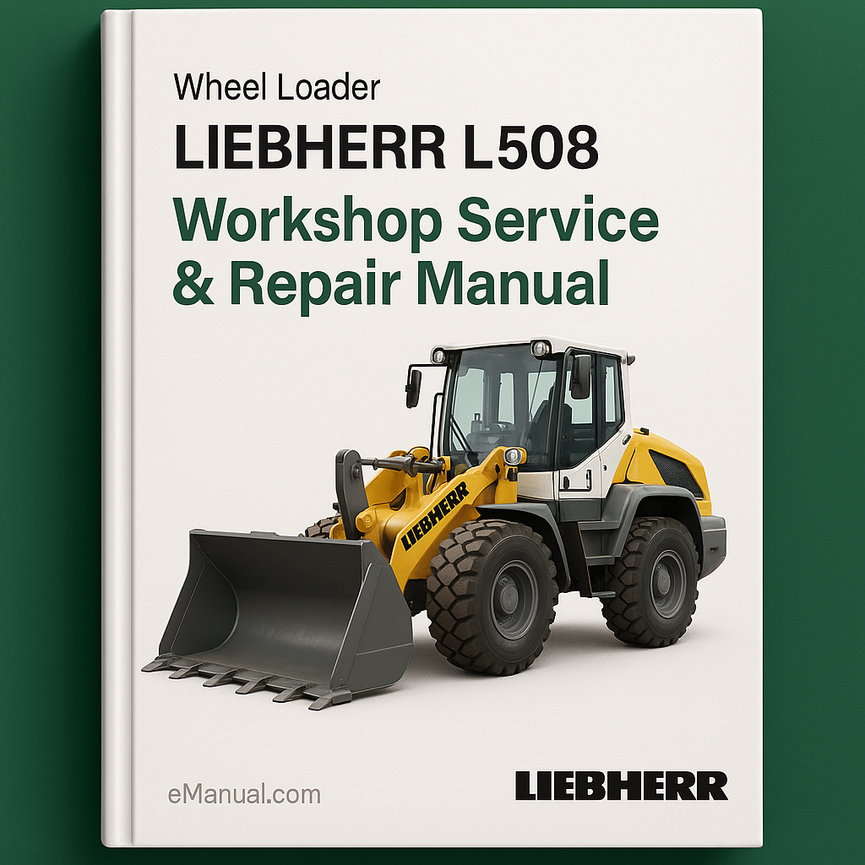 LIEBHERR L508 Wheel Loader Workshop Service Repair Manual