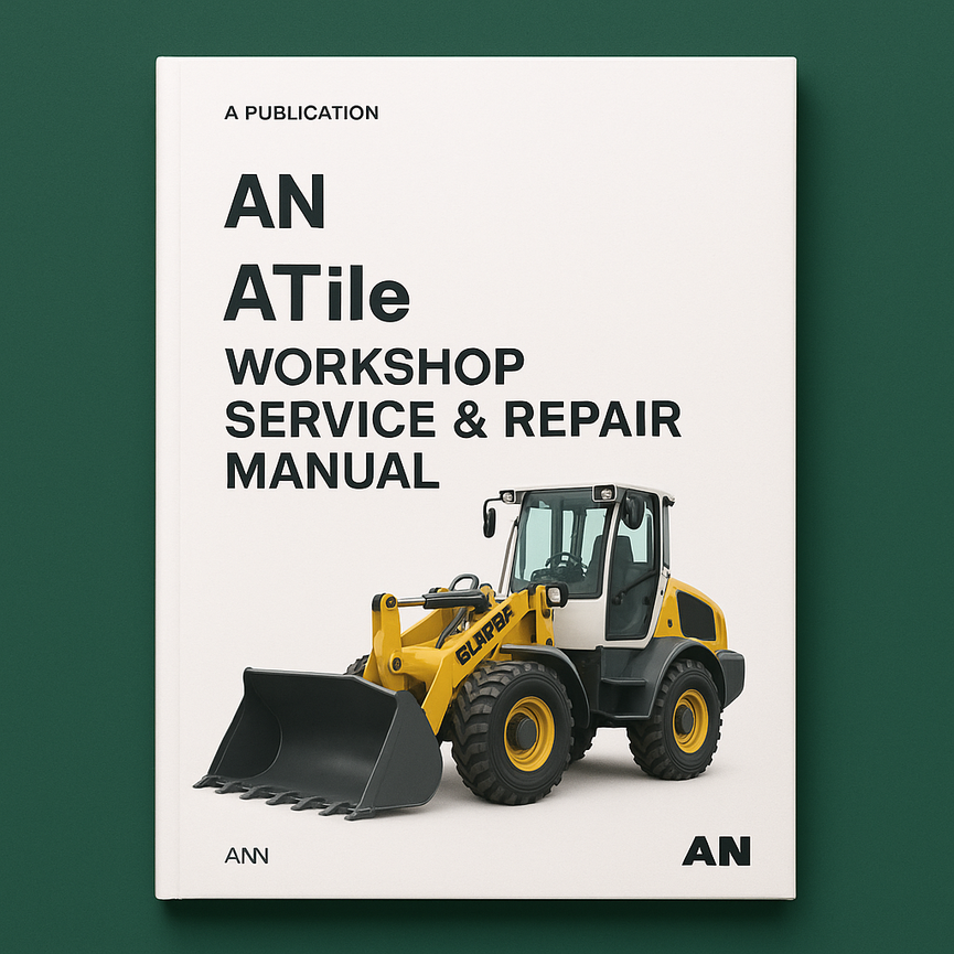 LIEBHERR L509 Stereo Loader Workshop Service Repair Manual