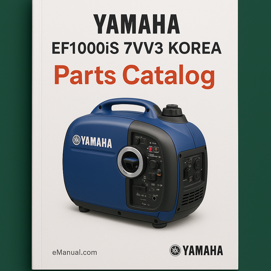 Yamaha EF1000IS 7VV3 KOREA Parts Catalog