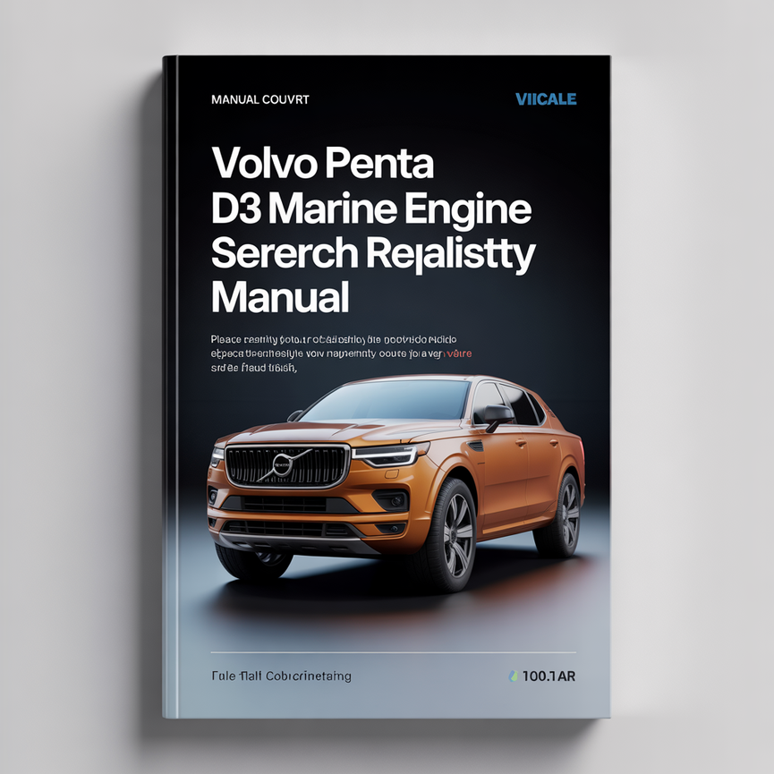 VOLVO PENTA D3 Marine Engine Service Repair Manual