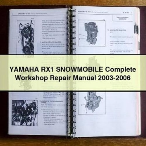 Yamaha RX1 Snowmobile Complete Workshop Repair Manual 2003-2006