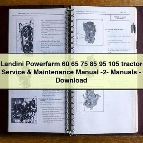 Landini Powerfarm 60 65 75 85 95 105 tractor Service Maintenance Manual -2- Manuals - Download PDF