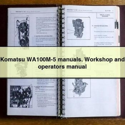 Komatsu WA100M-5 Manuals. Workshop and operators Manual