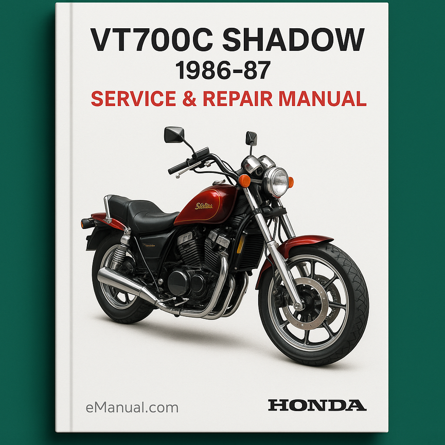 VT700C SHADOW 1986-87 HONDA Service Repair Manual