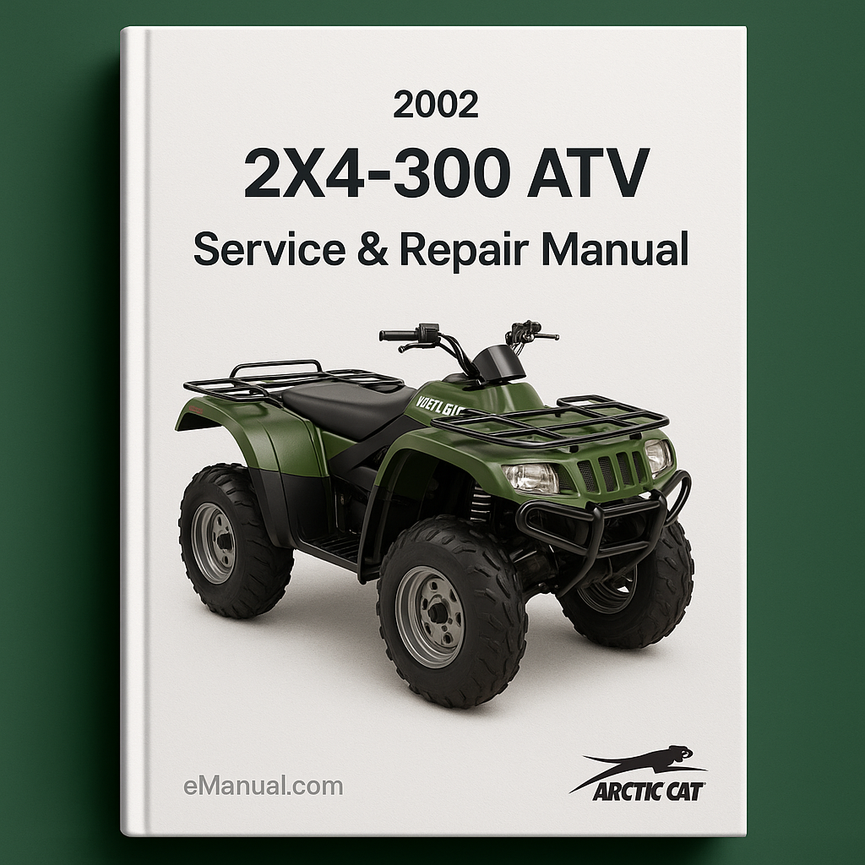 2002 Arctic CAT 2X4-300 ATV Service Repair Manual
