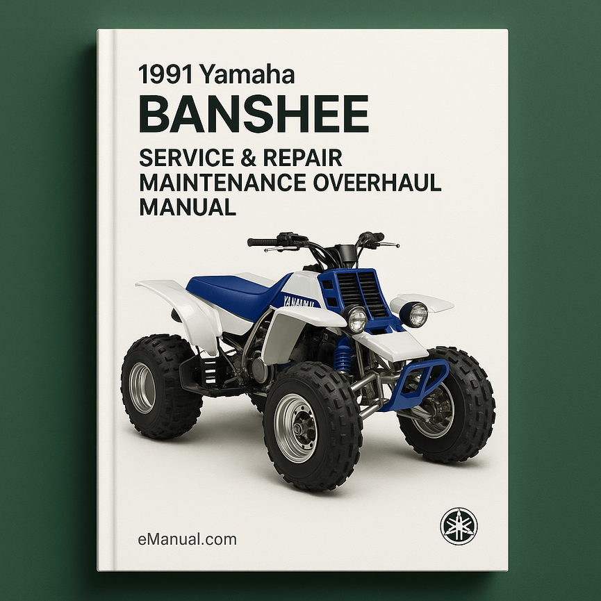 1991 Yamaha BANSHEE ATV Service Repair Maintenance Overhaul Manual