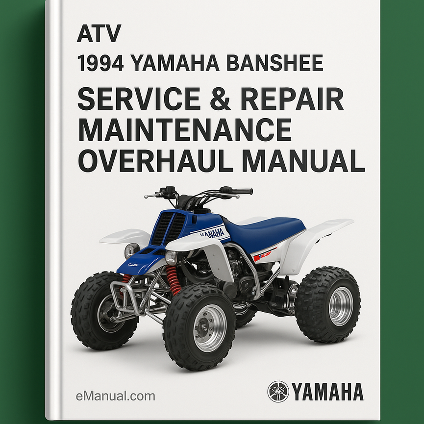 1994 Yamaha BANSHEE ATV Service Repair Maintenance Overhaul Manual