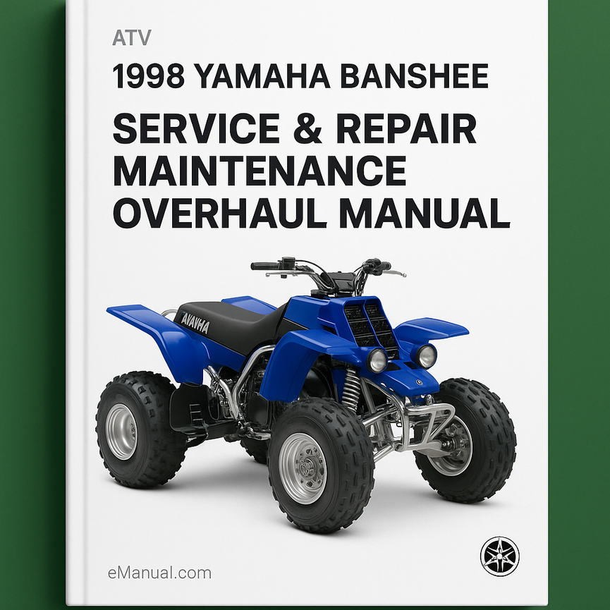 1998 Yamaha BANSHEE ATV Service Repair Maintenance Overhaul Manual