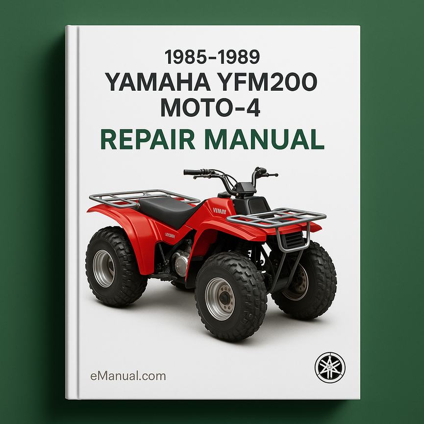 1985-1989 Yamaha YFM200 MOTO-4 ATV Repair Manual