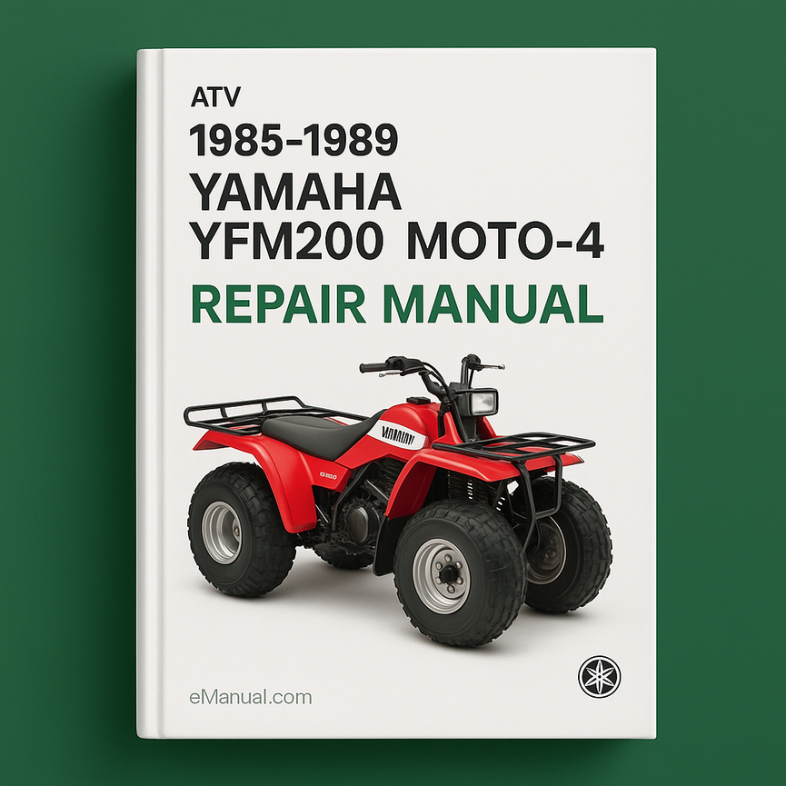 1985-1989 Yamaha YFM200 Moto 4 ATV Repair Manual