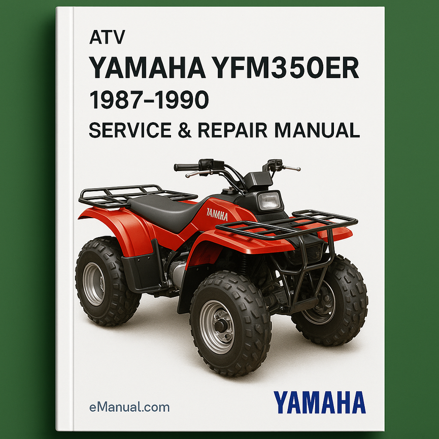 1987-1990 Yamaha YFM350ER Moto-4 ATV Service Repair Manual