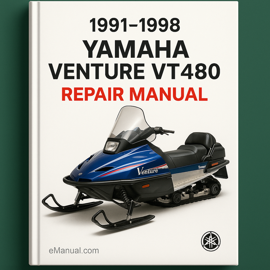 1991-1998 Yamaha Venture VT480 Snowmobile Repair Manual
