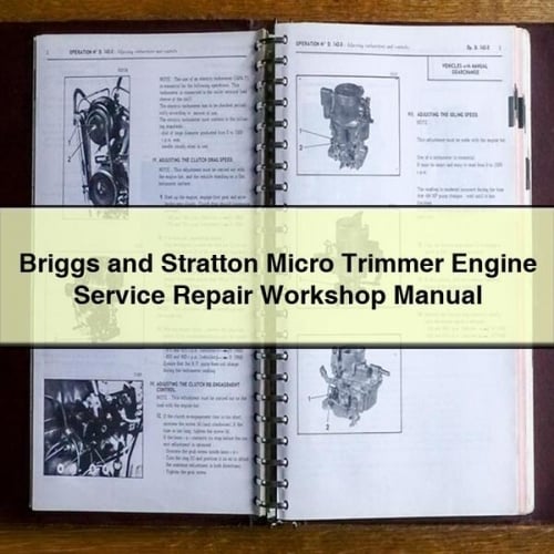 Briggs and Stratton Micro Trimmer Engine Service Repair Workshop Manual
