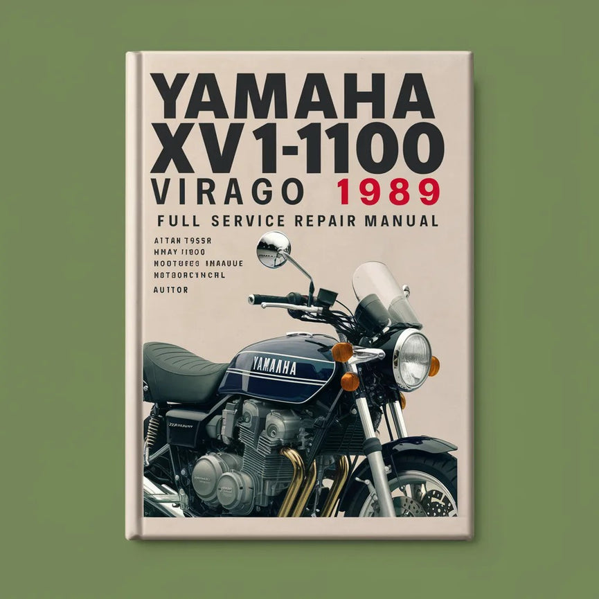 Yamaha XV1100 Virago 1989 Full Service Repair Manual