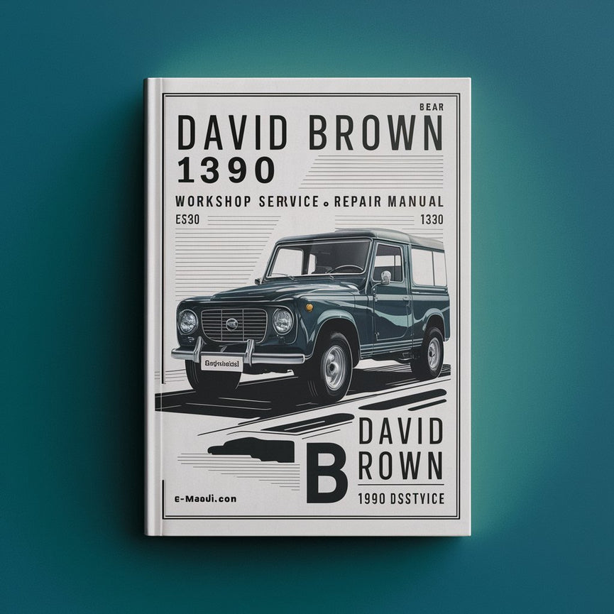 David Brown 1390 Workshop Repair Service Manual