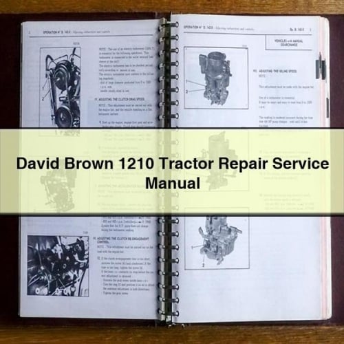 David Brown 1210 Tractor Repair Service Manual