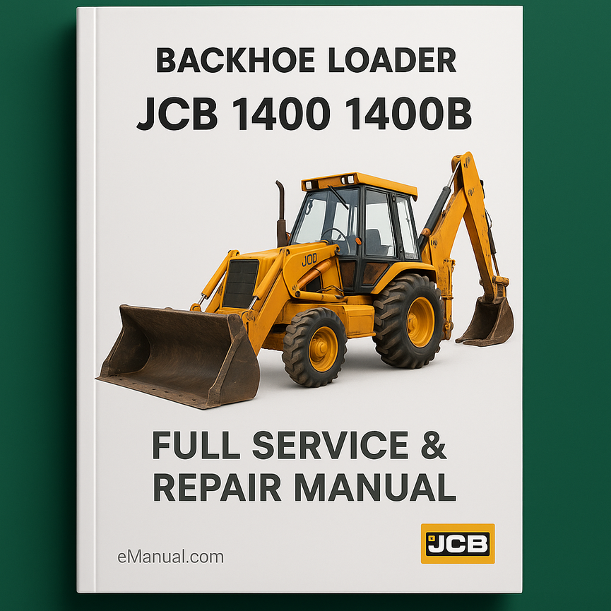 JCB 1400 1400B Backhoe Loader Full Service Repair Manual