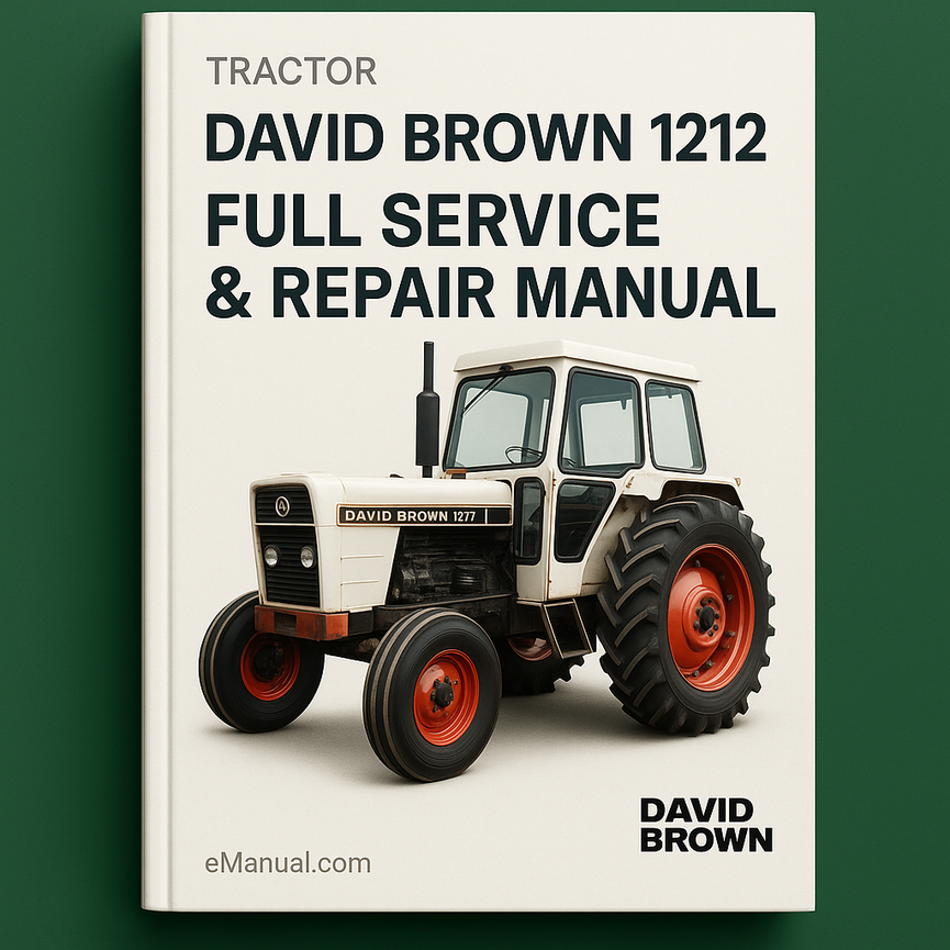 David Brown 1212 Tractor Full Service Repair Manual