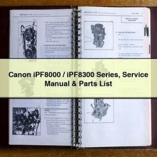 Canon IPF8000 / IPF8300 Series Parts Catalog PDF