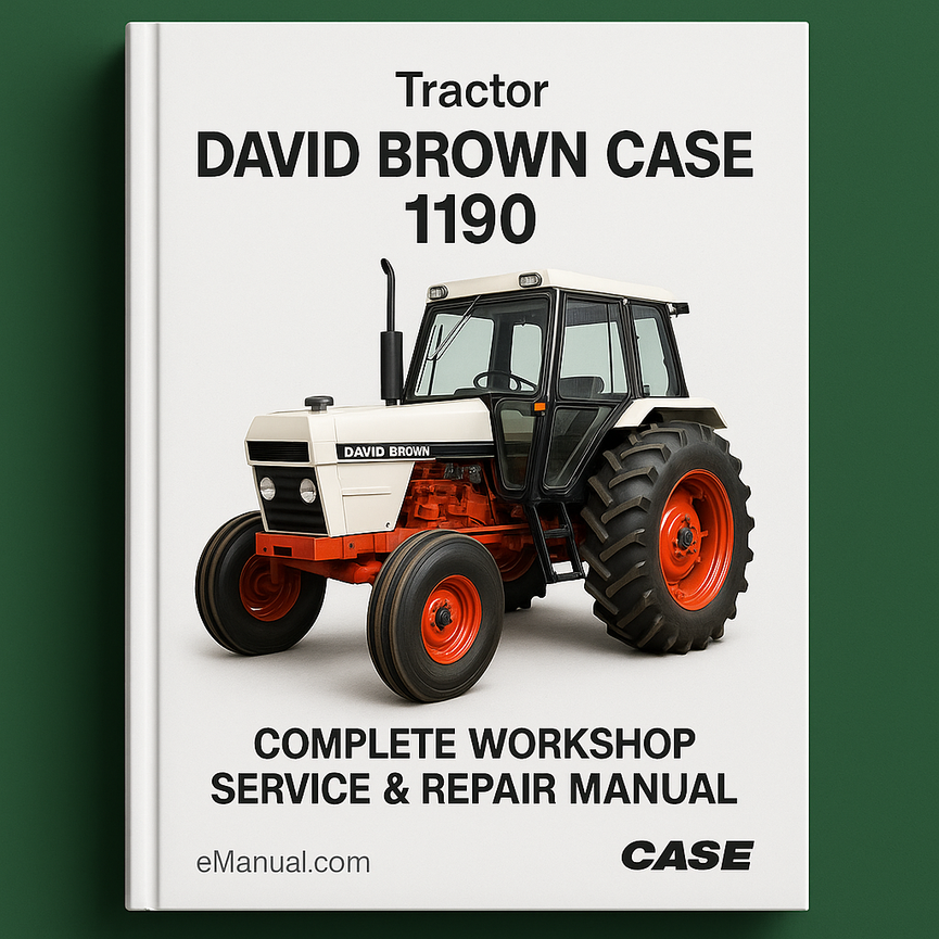 David Brown Case 1190 Tractor Complete Workshop Service Repair Manual