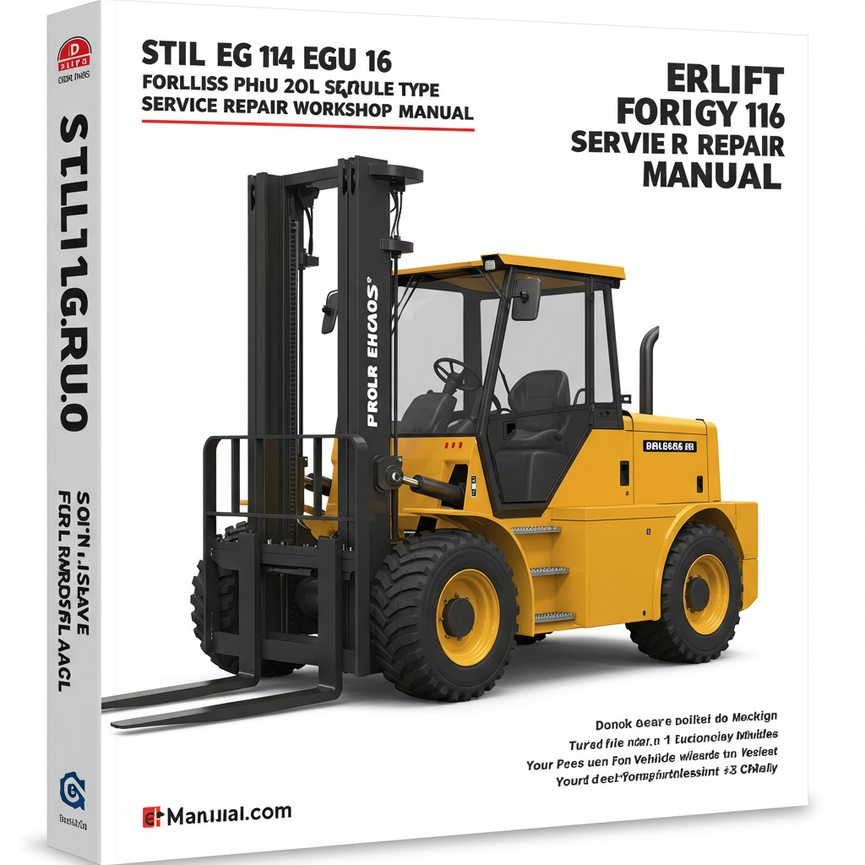 Still EGU 14 EGU 16 EGU 20 Forklift Service Repair Workshop Manual Download PDF
