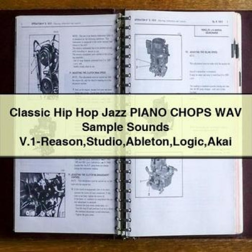 Classic Hip Hop Jazz PIANO CHOPS WAV Sample Sounds V.1-Reason Studio Ableton Logic Akai