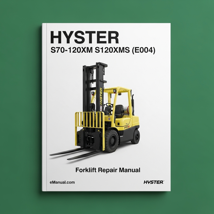 Hyster s70-120xm s120xms (e004) Forklift Repair Manual