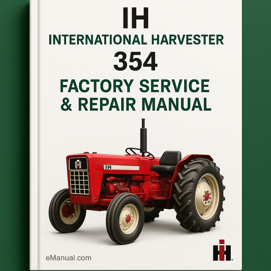 IH International Harvester 354 Factory Service Repair Manual