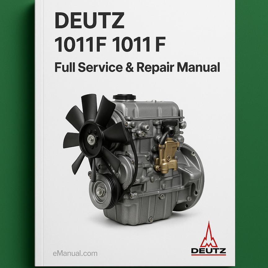 Deutz 1011F 1011 F Engine Full Service Repair Manual