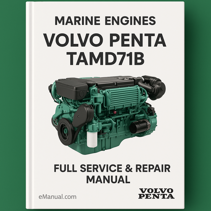 Volvo Penta TAMD71B Marine Engines Full Service Repair Manual