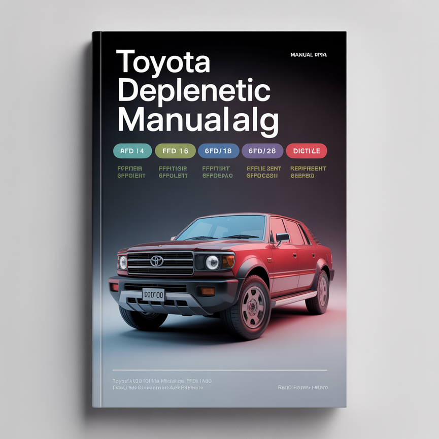 Toyota 6FD10 6FD14 6FD15 6FD18 6FD20 6FD23 6FD25 6FD28 6FD30 Diesel Forklift Complete Workshop Service Repair Manual