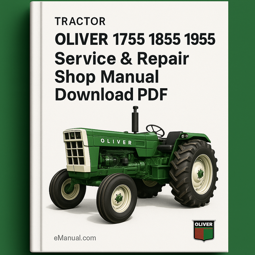Oliver 1755 1855 1955 Tractor Service Repair Shop Manual Download PDF