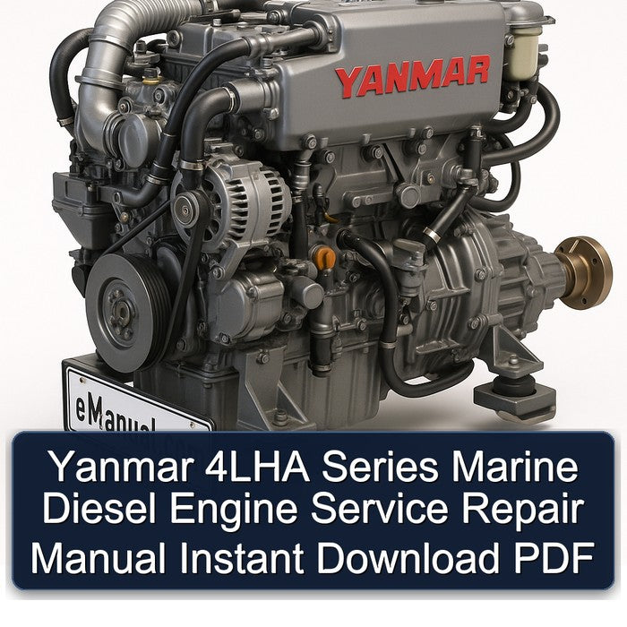 Yanmar 4LHA Series Marine Diesel Engine Service Repair Workshop Manual PDF