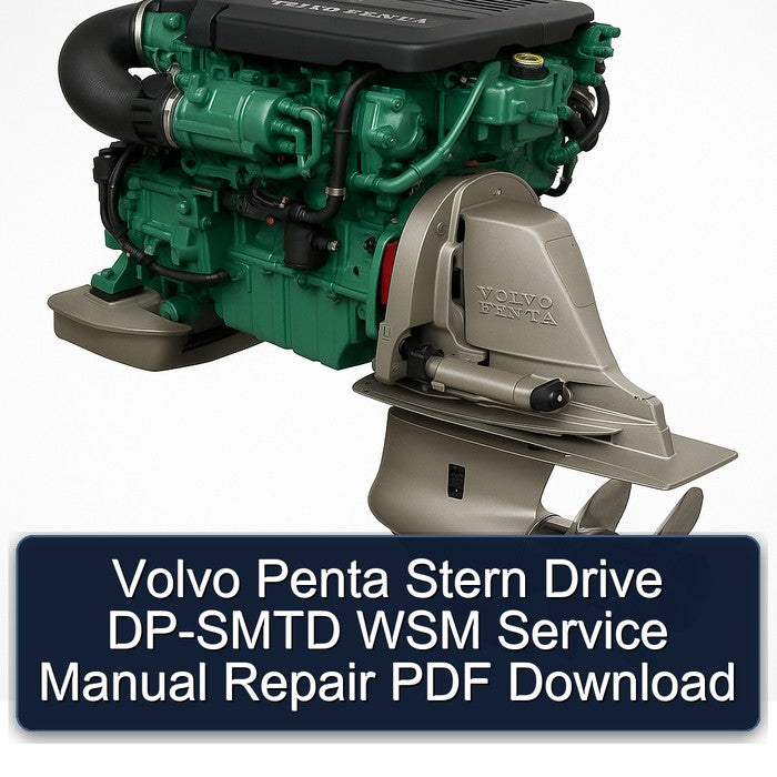 Volvo Penta Stern Drive DP-SMTD WSM Service Repair Workshop Manual PDF
