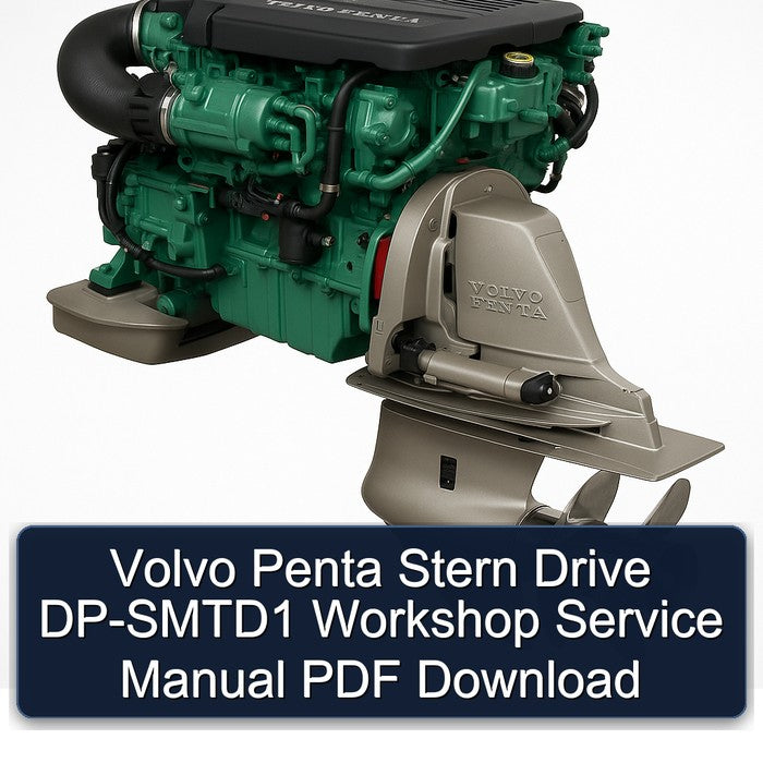 Volvo Penta Stern Drive DP-SMTD1 Service Repair Workshop Manual PDF