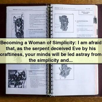 Becoming a Woman of Simplicity by Cynthia Heald