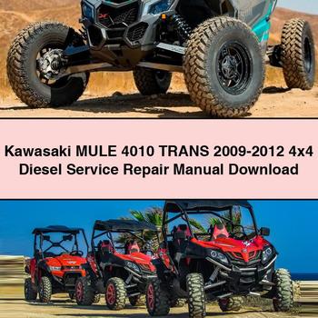Kawasaki MULE 4010 TRANS 2009-2012 4x4 Diesel Service Repair Manual Download PDF