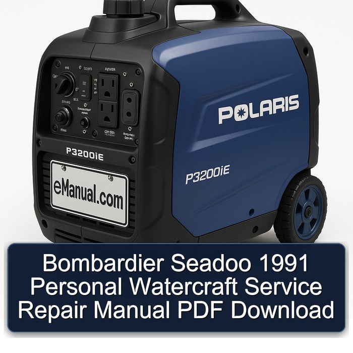 1991 Bombardier Seadoo Personal Watercraft Service Repair Workshop Manual PDF