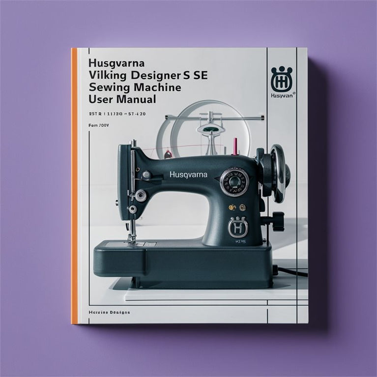 Husqvarna Viking Designer SE Sewing Machine User Service Repair Workshop Manual PDF