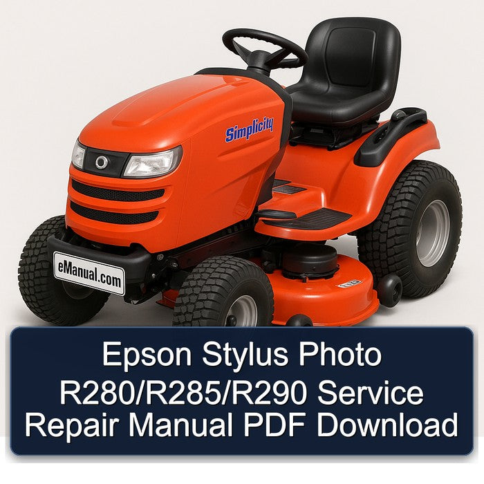 Epson Stylus Photo R280/r285/r290 Service Repair Workshop Manual PDF