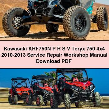 Kawasaki KRF750N P R S V Teryx 750 4x4 2010-2013 Service Repair Workshop Manual Download PDF