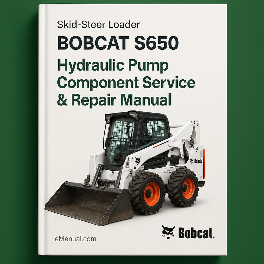 Bobcat Hydraulic Pump Component Service Repair Manual
