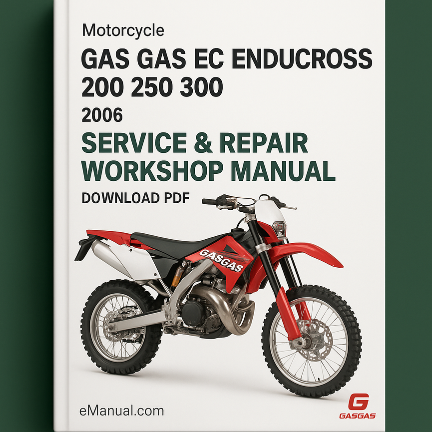 Gas Gas EC Enducross 200 250 300 Motor 2006 Service Repair Workshop Manual Download PDF
