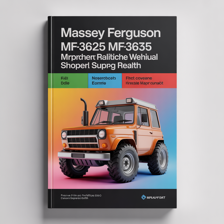 Massey Ferguson MF-3615 MF-3625 MF-3635 MF-3645 Tractor Workshop Service Manual Shop Repair Book