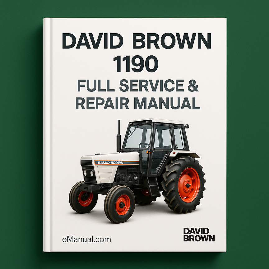 David Brown 1190 Full Service Repair Manual