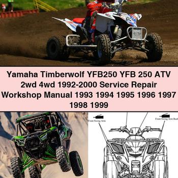 Yamaha Timberwolf YFB250 YFB 250 ATV 2wd 4wd 1992-2000 Service Repair Workshop Manual 1993 1994 1995 1996 1997 1998 1999