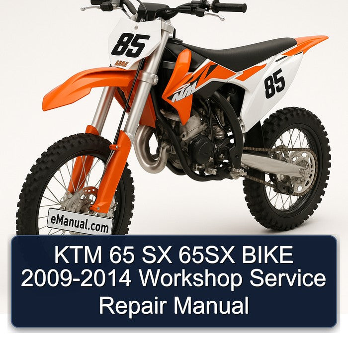 2009-2014 KTM 65 SX 65SX Bike Service Repair Workshop Manual PDF