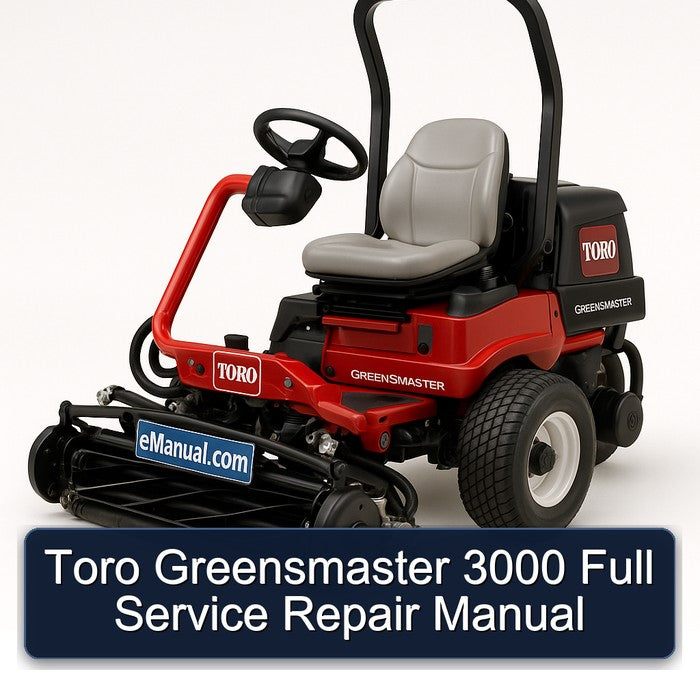 Toro Greensmaster 3000 Service Repair Workshop Manual PDF